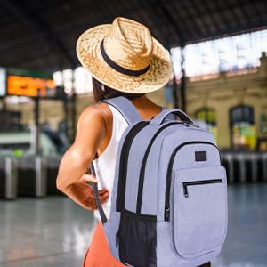 MATEIN Travel Backpack for Women, Expandable 15.6 inch Laptop Backpack - color: Purple, size: 15.6 inch