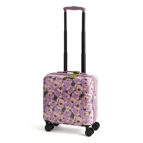 Hardside Mini Adair Spinner Suitcase, Curly Tulips Purple, One Size - color: Curly Tulips Purple