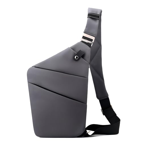 Anti Theft Travel Bag Sling Cross-body Bag Large Capacity - color: Dark Grey, style: Right Shoulder