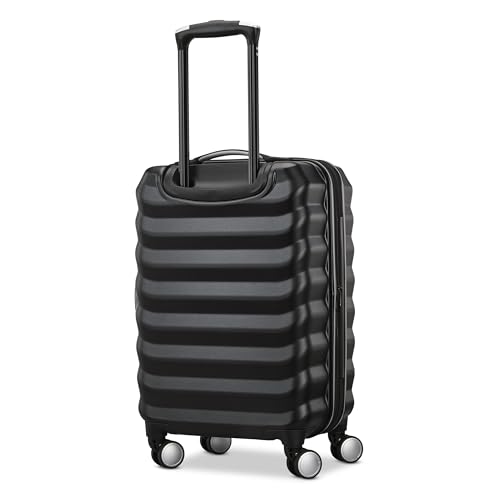 Samsonite Hard-Sided 20-Inch Lightweight Carry On Expandable Element Suitcase: Durable, 360° Spinner Wheels, Adjustable Telescopic Handle, TSA-Approved Lock - Alpine Black - color: Alpine Black, size: 20-Inch Carry-On