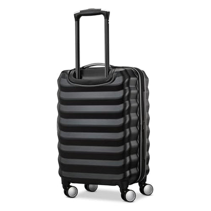 Samsonite Hard-Sided 20-Inch Lightweight Carry On Expandable Element Suitcase: Durable, 360° Spinner Wheels, Adjustable Telescopic Handle, TSA-Approved Lock - Alpine Black - color: Alpine Black, size: 20-Inch Carry-On