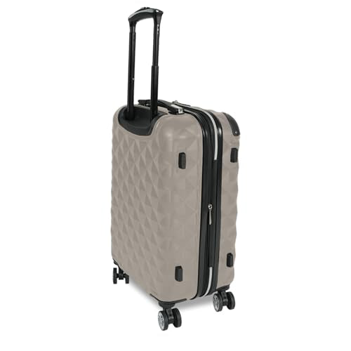 Kenneth Cole REACTION Diamond Tower Collection Lightweight Hardside Expandable 8-Wheel Spinner Travel Luggage, Rye, 2-Piece Set (20" & 28") - color: Rye, size: 2-Piece Set (20" & 28")