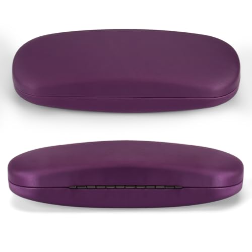 RayLove Unisex Hard Shell Eyeglasses Cases, Protective Case For Glasses - color: Purple