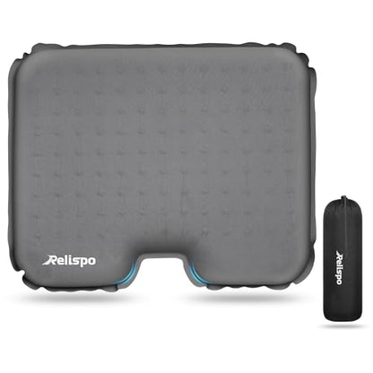 Inflatable Stadium Seat Cushion for Airplane, 2.5" Thicker Foam