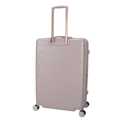 Jessica Simpson Aris 28" Expandable 8-Wheel Spinner Large Checked Luggage Suitcase, Adobe Rose - color: Adobe Rose, size: Large Checked