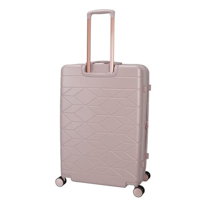 Jessica Simpson Aris 28" Expandable 8-Wheel Spinner Large Checked Luggage Suitcase, Adobe Rose - color: Adobe Rose, size: Large Checked