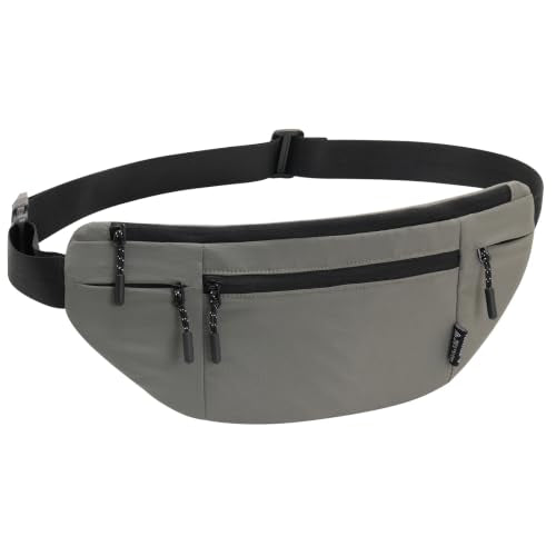 Money Belt for Travel RFID Blocking Passport Holder (dark grey) - color: dark grey