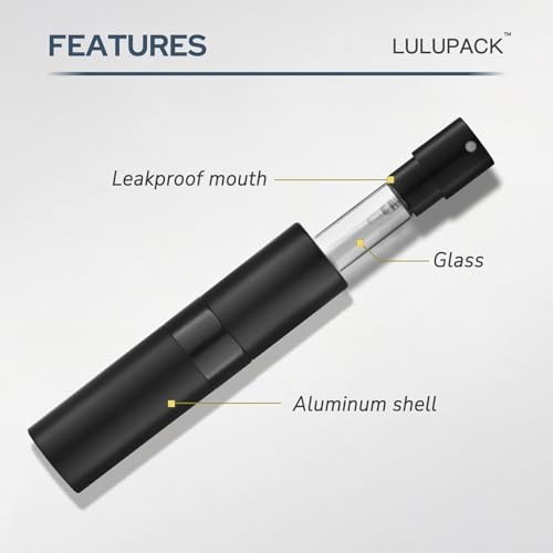 Lulupack Travel Perfume Bottle Refillable, 8ml Cologne Spray Atomizer, 6PCS - color: 6color-7
