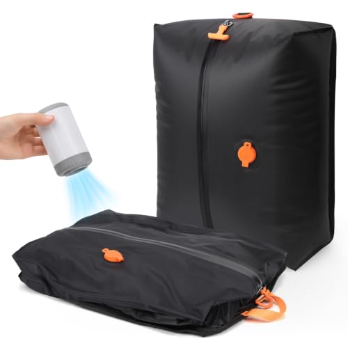 Fantictas Vacuum Bags for Travel, 2x24L Compression Bags with Wireless Pump - size: 2PACK-24L