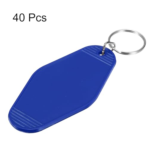 uxcell Hotel Keychains Blank Plastic - color: Blue