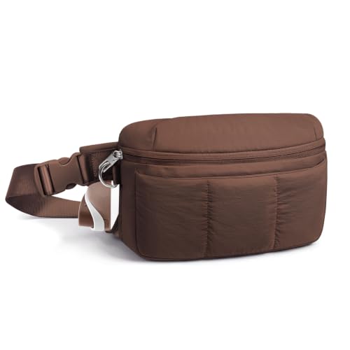 TOPEAST Waist Pack 3.5L Fanny Packs with Water Bottle Holder - color: Coffee