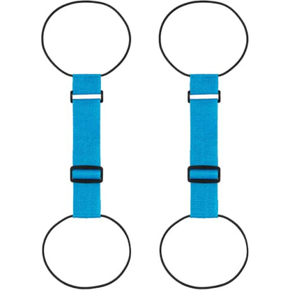 2 Pcs Blue Luggage Connector Straps, Adjustable Straps for Suitcases - color: Blue, 2pcs