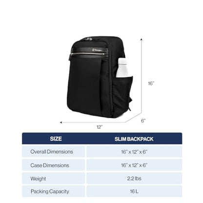 Travelpro Platinum Elite Slim Laptop Backpack, Blue, 16-Inch - color: True Navy Blue, size: 16 inches