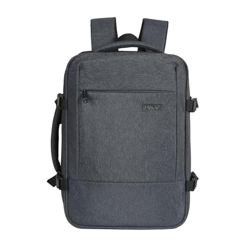 DUKAP X-Era Expandable Backpack - Heavy Duty Material, Premium Washed Fabric, Padded Laptop Compartment, Easy Access Pockets, Carry-On Sleeve, High Performance Backpack for Travel - Black - color: Black