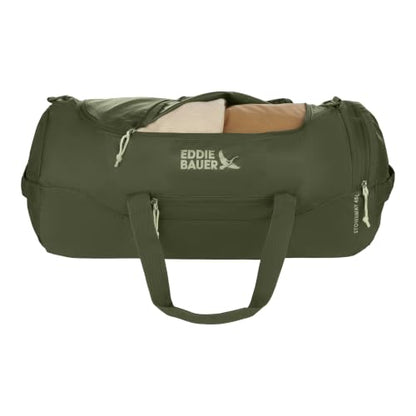 Eddie Bauer Stowaway Packable Duffel Bag | Travel | Foldable | Lightweight | Durable | Ripstop Polyester, 45L, Irish Moss - color: Irish Green