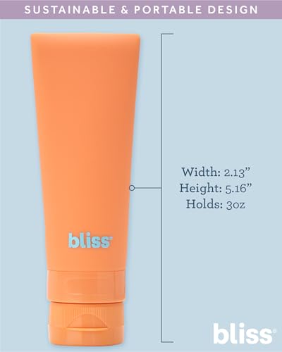 Bliss Travel Bottles Set TSA Approved Leak-Free Refillable Toiletries - size: 4pc Amalfi Vibes