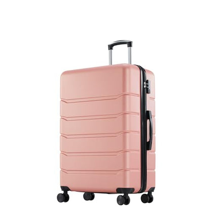 OLIXIS 20 Inch Carry-On Luggage, Hardside Suitcase with Spinner Wheels, Lightweight ABS Hard Shell Travel Luggage, TSA Approved Lock, Expandable Small Suitcase for Business & Travel–Pink - color: Pink, size: 21 IN