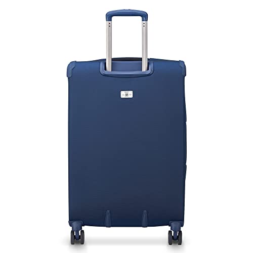 DELSEY PARIS Helium DLX, 3-Piece Set (20/25/29 Inch) Luggage, Navy Blue | Expandable Suitcase, Lightweight and Durable DuraTec Fabric, Dual Density Double-spinner Wheels, SECURITECH zip - color: Navy Blue, size: 3-Piece Set (20/25/29)