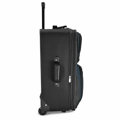 Travel Select Amsterdam Softside Expandable Luggage with Rolling Wheels, Navy, 25-Inch Medium - color: Navy, size: 25-Inch Medium