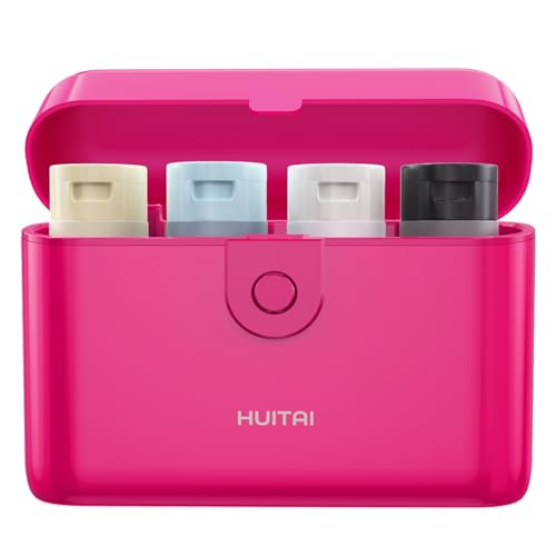 Travel Bottles TSA 4x2oz With Case Leak-Proof Hot Pink - color: Hot Pink