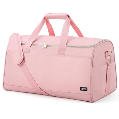 AGPTEK Convertible Travel Garment Bag, Carry-on Garment Duffel Bag, Pink - color: Pink