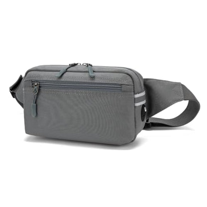 Small Fanny Pack for Women Men,Water Resistant Waist Pack with RFID,Gray - color: Gray