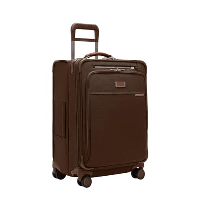 Briggs & Riley Baseline Compact 24 Inch Softside Checked Luggage, Chocolate - color: Chocolate, size: 24" Checked