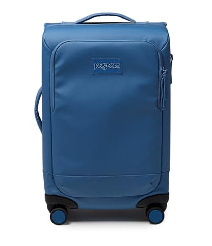 JanSport Good Latitude Carry On Spinner Suitcase - 42L Water Resistant Travel Luggage with 16 Inch Laptop Sleeve - Durable Lightweight Rolling Hardside Softside Carry-on Bag, Elemental Blue - color: Elemental Blue, size: 22-inch Carry On