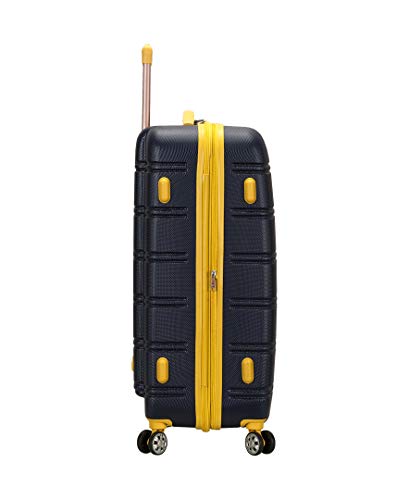 Rockland Melbourne Hardside 3 Piece Expandable Spinner Wheel Luggage Set, (20"/24"/28"), Navy - color: Navy, size: 3 Piece (20"/24"/28")