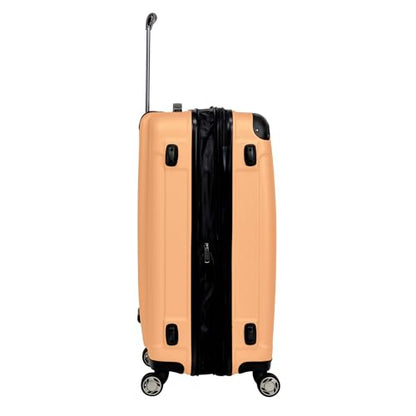 Kenneth Cole REACTION Renegade Luggage Expandable 8-Wheel Spinner Lightweight Hardside Suitcase, Dreamsicle, 2-Piece Set (20"/28") - color: Dreamsicle, size: 2-Piece Set (20"/28")