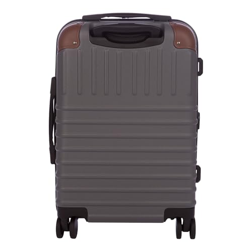 Eddie Bauer Strata Luggage | Hardside | Spinner Wheels | Expandable | Lightweight | Travel Essentials, Cinder, 22" (Carry-On) - color: Cinder, size: 22" (Carry-On)