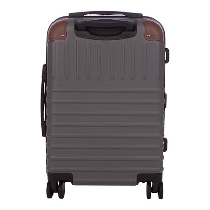 Eddie Bauer Strata Luggage | Hardside | Spinner Wheels | Expandable | Lightweight | Travel Essentials, Cinder, 22" (Carry-On) - color: Cinder, size: 22" (Carry-On)