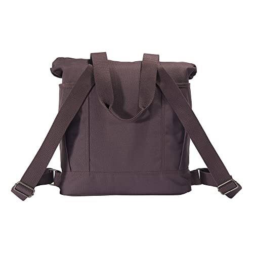 Carhartt Convertible Backpack Tote, Durable Tote Bag with Adjustable Backpack Straps and Laptop Sleeve, Wine - color: Wine