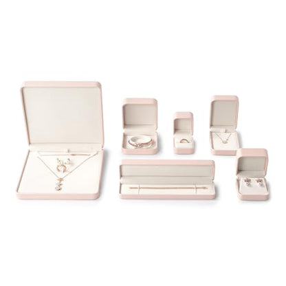 Oirlv Pink Long Necklace Storage Box - color: Pink, size: Long Chain Box