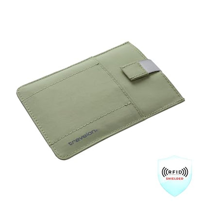 Travelon RFID Blocking Pull Up Passport holder - color: Gray Rinse