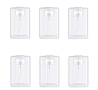 20 Packs 20ml Clear Plastic Perfume Spray Bottle Containers Refillable Perfume Spray Bottles Card Type Fine Mist Empty Container Moisturizing Water Box Makeup Sprayer for Skincare Water