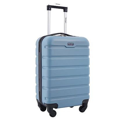 Wrangler Hardside Spinner Luggage, Blue Heaven, Carry-On 20-Inch - color: Blue Heaven