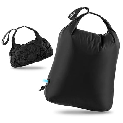 Travel Laundry Bag, Waterproof Compression Bags for Dirty Clothes - color: Black, size: Large