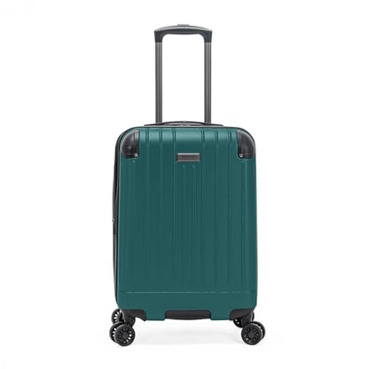 Flying Axis Collection Lightweight Hardside Expandable 8-Wheel Spinner Luggage, Midnight Turquoise, 20-Inch Checked - color: Midnight Turquoise, size: 20-Inch Carry On