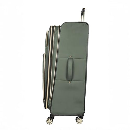 Kenneth Cole REACTION Chelsea Chevron Quilted Luggage, Olive, 28-Inch Checked - color: Olive, size: 28-Inch Checked