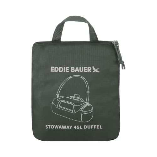Eddie Bauer Stowaway Packable Duffel Bag, 45L, Dark Forest - color: Dark Forest