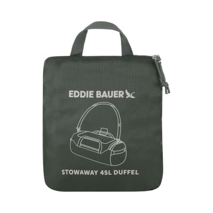 Eddie Bauer Stowaway Packable Duffel Bag, 45L, Dark Forest - color: Dark Forest