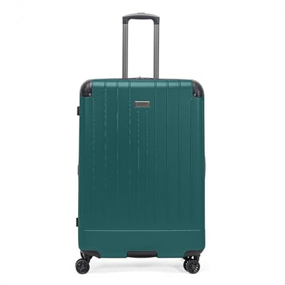 Flying Axis Collection Lightweight Hardside Expandable 8-Wheel Spinner Luggage, Midnight Turquoise, 28-Inch Checked - color: Midnight Turquoise, size: 28-Inch Checked