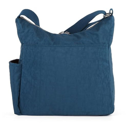 MHCNLL Women's Nylon Crossbody Purse, Anti-Theft RFID Lightweight - color: Navy Blue