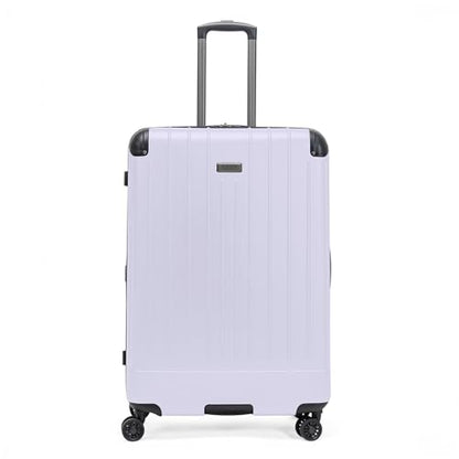 Flying Axis Collection Lightweight Hardside Expandable 8-Wheel Spinner Luggage, Lavender, 28-Inch Checked - color: Lavender, size: 28-Inch Checked