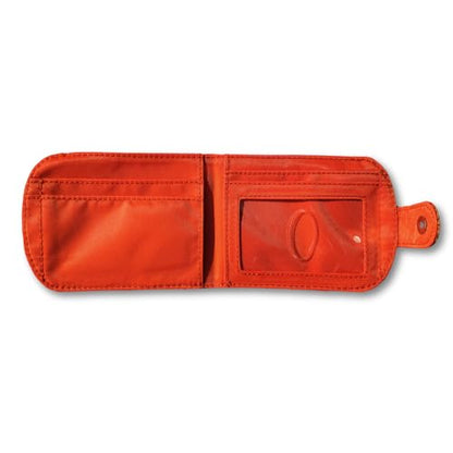 Big Skinny Women's Taxicat Bi-Fold Slim Wallet, Holds Up to 25 Cards - color: Spanish Sunset