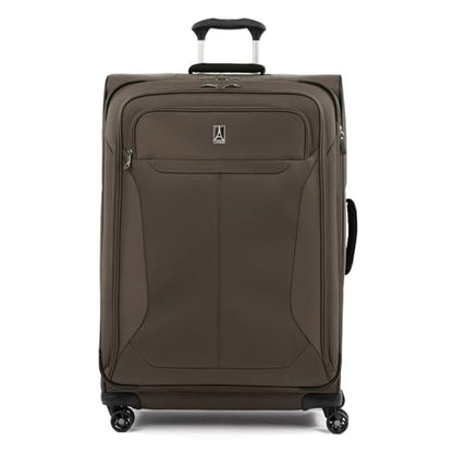 Travelpro Tourlite Softside 29" Expandable Luggage with 4 Spinner Wheels, Lightweight Suitcase, Checked Large, Espresso Brown - color: Espresso, size: Checked-Large 29-Inch