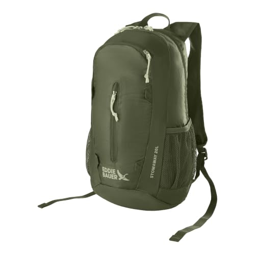 Eddie Bauer Stowaway Packable Backpack | Travel | Outdoor | Lightweight | Foldable | Durable | Ripstop Polyester | 20L - Irish Green - color: Irish Green, size: 20L