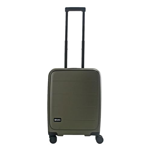 MiaMily Ride-On Carry-On Luggage with Built-In Seat for Adults & Kids, Front Opening Hard Shell Suitcase, TSA Lock, 360° Spinner Wheels, Waterproof Pockets, Lightweight 43L Carry-On, Olive Green - color: Olive Green