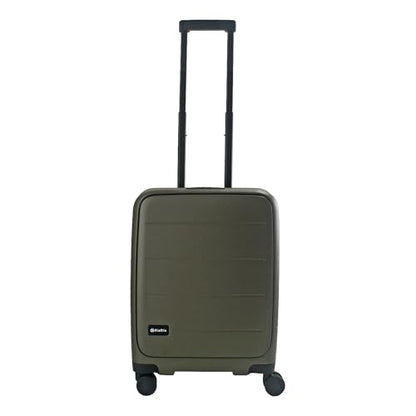 MiaMily Ride-On Carry-On Luggage with Built-In Seat for Adults & Kids, Front Opening Hard Shell Suitcase, TSA Lock, 360° Spinner Wheels, Waterproof Pockets, Lightweight 43L Carry-On, Olive Green - color: Olive Green
